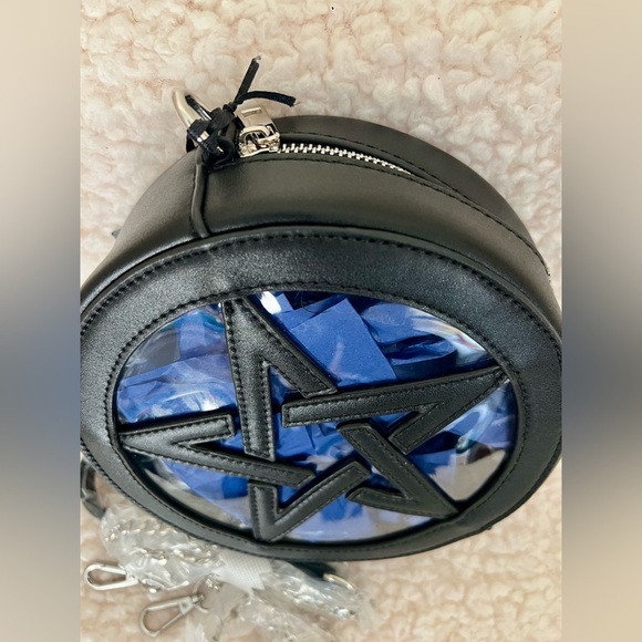 NWT Dolls Kill Widow Endless Night Crossbody Bag w/ Detachable Chain Link Strap - Picture 5 of 13